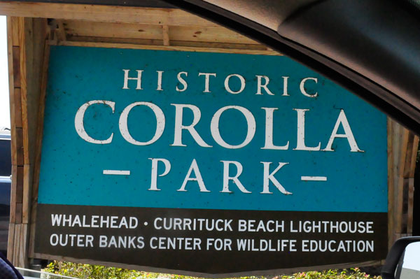 Historic Corolla Park sign
